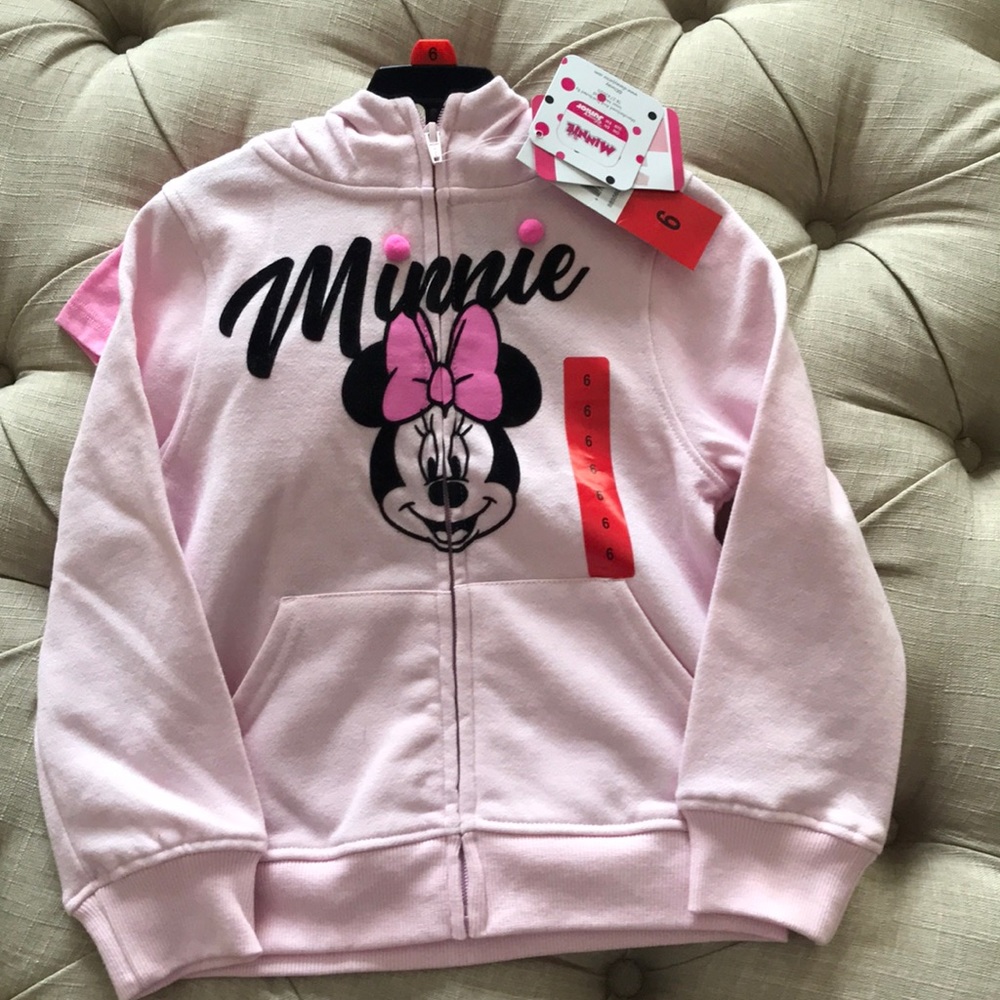 New Matching Minnie Mouse Sweatshirt and T-shirt